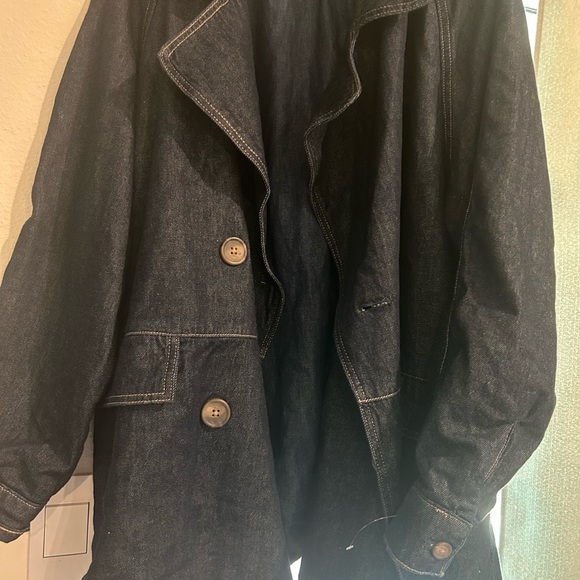 Free People Denim Car Coat - Picture 8 of 8